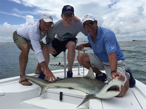 myrtle beach shark fishing charters On our 4 and 6-hour shark fishing charters In North Myrtle Beach, you can expect to catch a variety of shark species, including blacktips, bull sharks, dusky, fine-tooth, spinner,